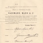 Bekanntmachung Gründung 1. März 1882