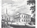 1838 neues Postgebäude ohne Hotel Baur