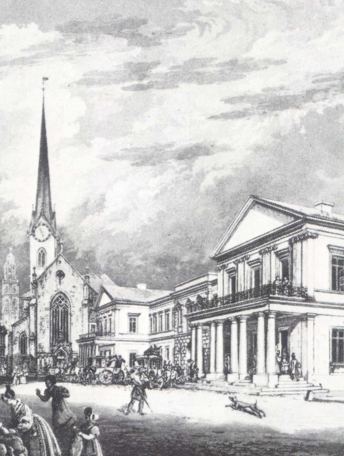 Bauliche Entwicklung der Poststrasse und Umgebung